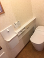 トイレ・手洗カウンター取替工事　滋賀県守山市　XCH1401WS