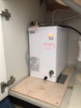 小型電気温水器取替工事　兵庫県西宮市　EHPN-F12N2